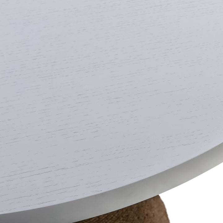 Rishi 48" White Rope Round Dining Table