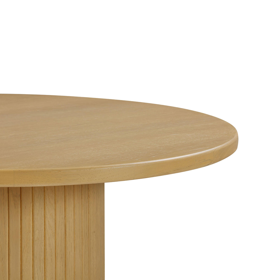 Chelsea 47" Natural Oak Wood Round Dining Table