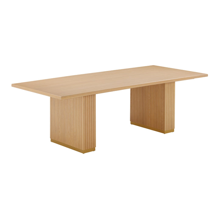 Chelsea 96" Natural Oak Wood Rectangular Dining Table