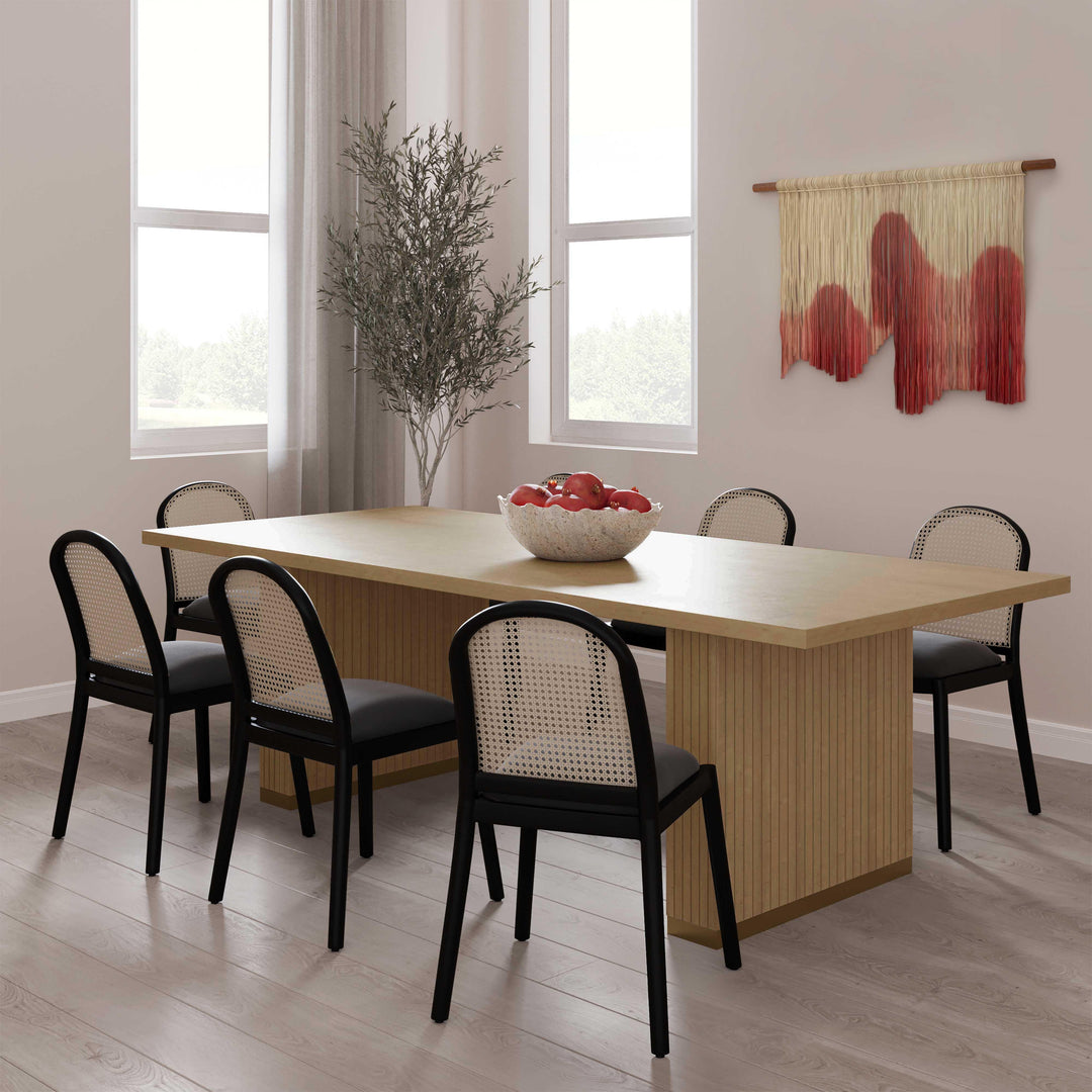 Chelsea 96" Natural Oak Wood Rectangular Dining Table
