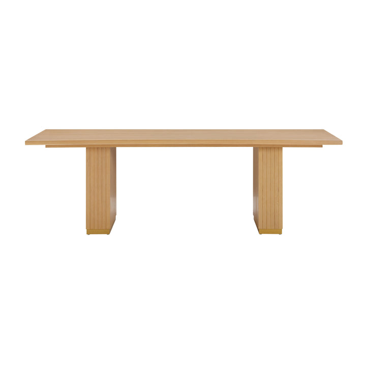 Chelsea 96" Natural Oak Wood Rectangular Dining Table
