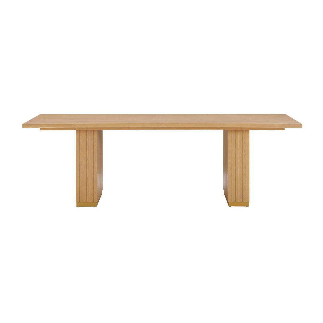 Chelsea 96" Natural Oak Wood Rectangular Dining Table