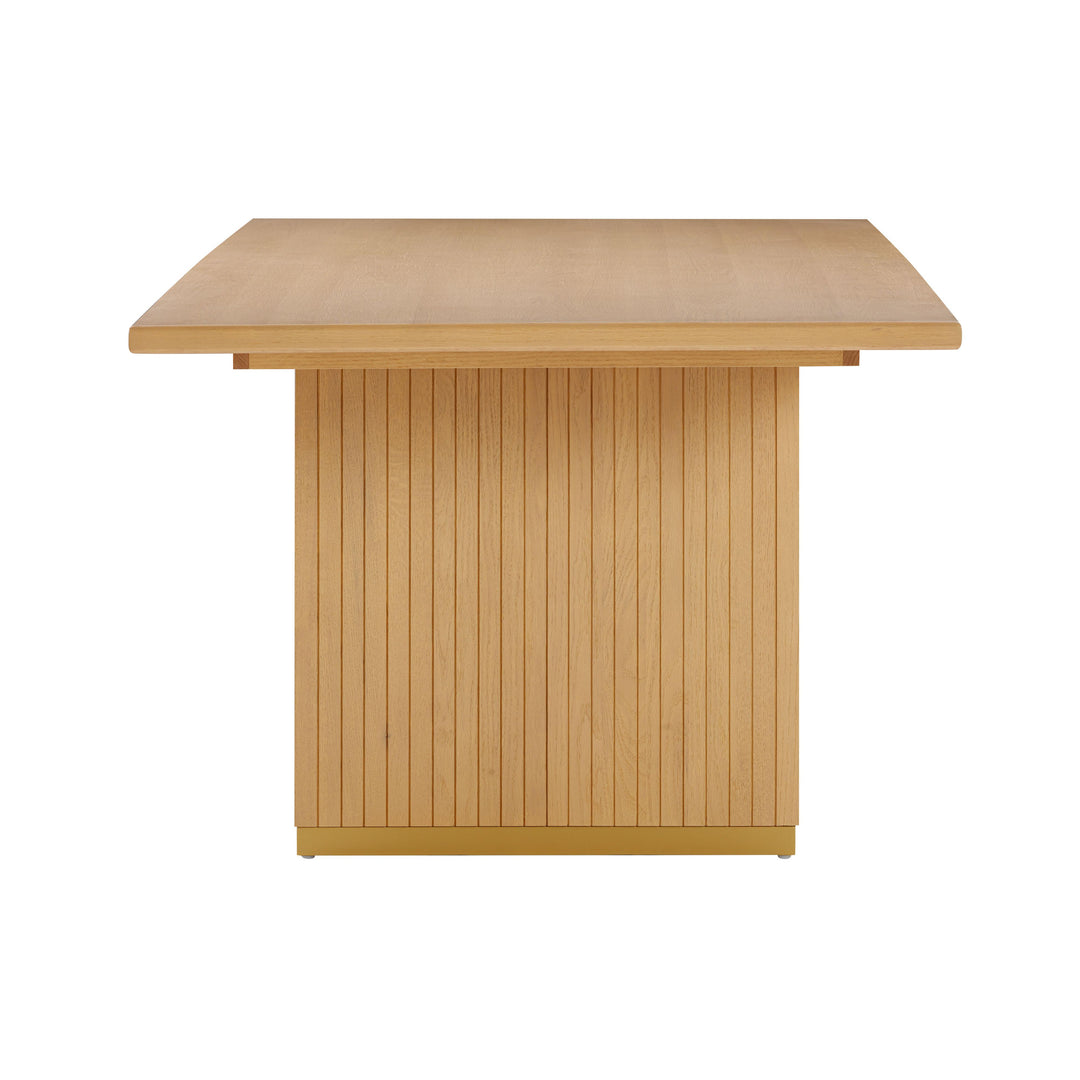 Chelsea 96" Natural Oak Wood Rectangular Dining Table