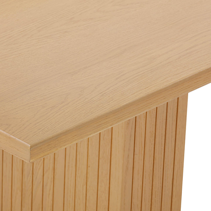 Chelsea 96" Natural Oak Wood Rectangular Dining Table