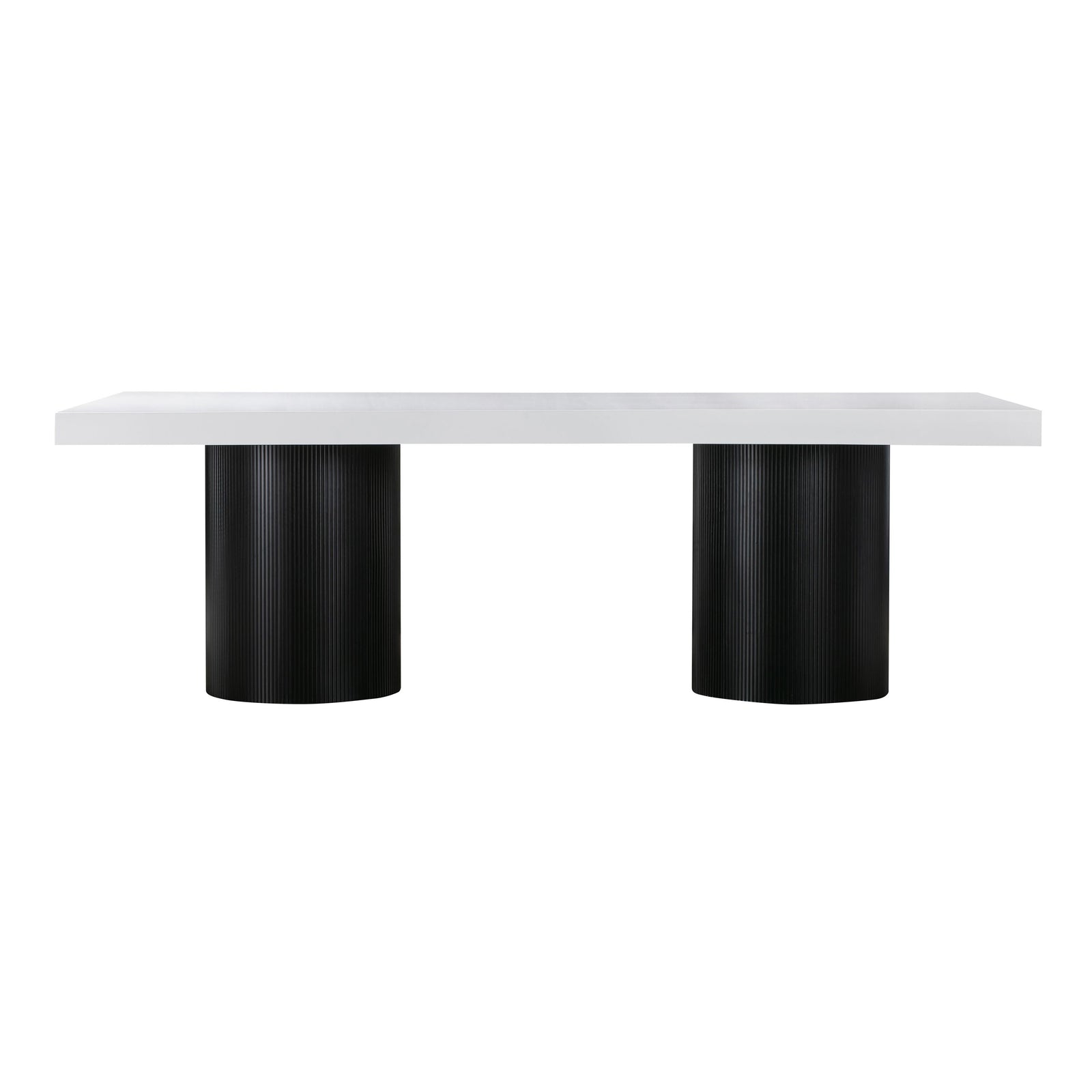 Nova 95" White Lacquer Rectangular Dining Table