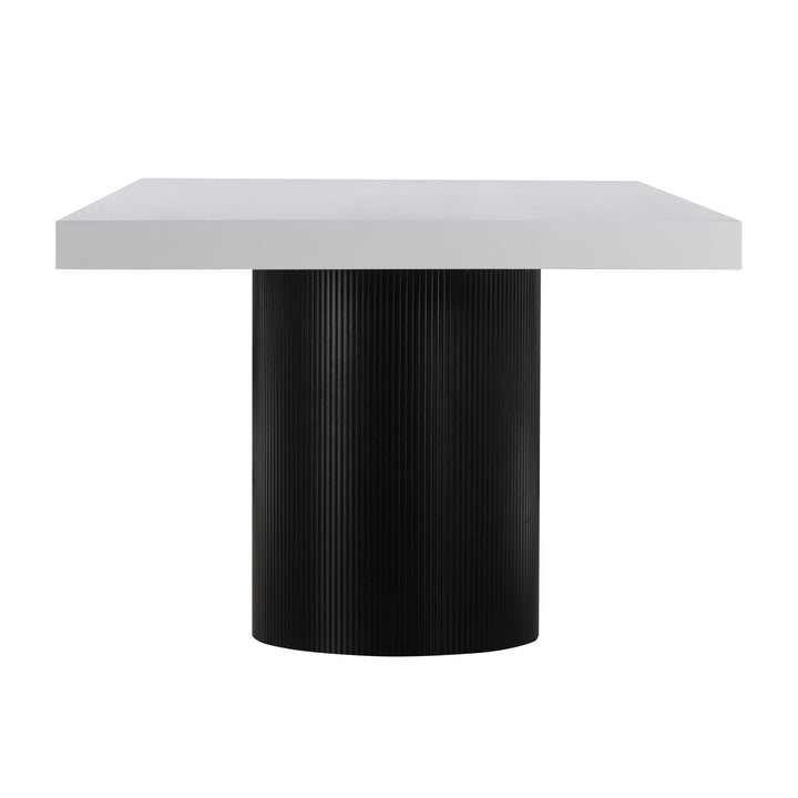 Nova 95" White Lacquer Rectangular Dining Table