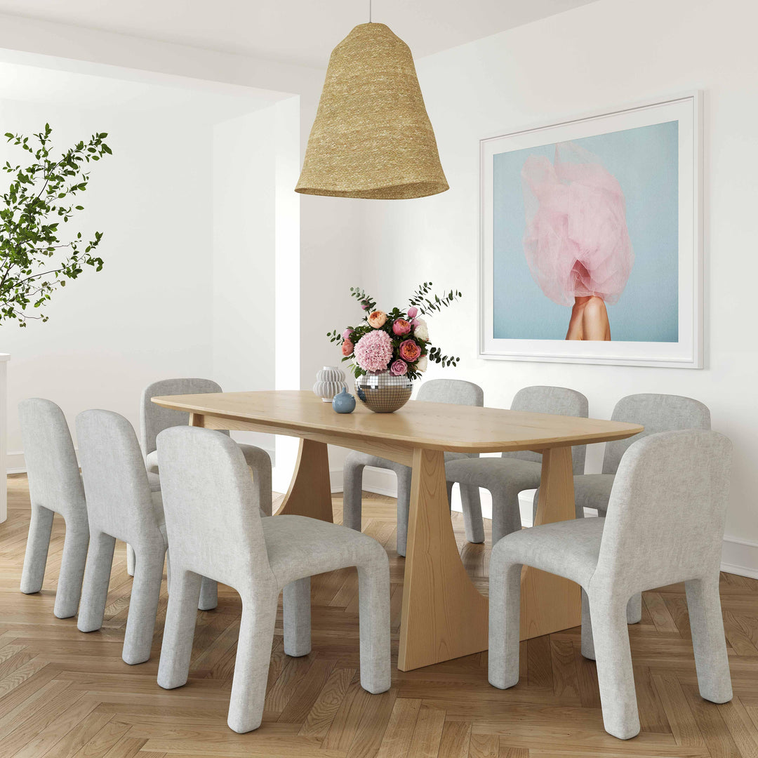 Cybill 79" Natural Ash Rectangular Dining Table