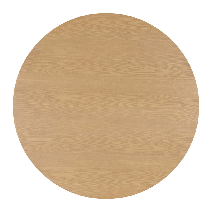 Akiba 47" Natural Ash &amp;amp; Rattan Round Dining Table