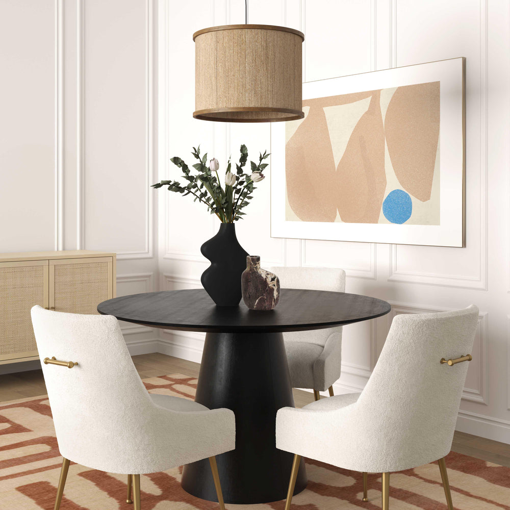 Sahara Round Oak Dining Table (41"-60")