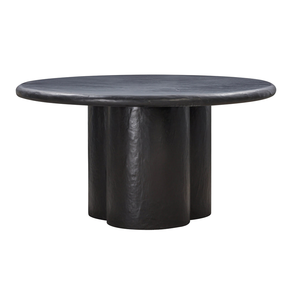 Elika 59" Faux Plaster Indoor / Outdoor Round Dining Table