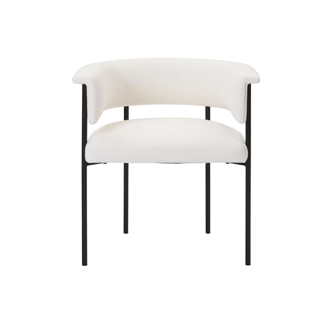 Taylor Cream Performance Linen Dining Chair