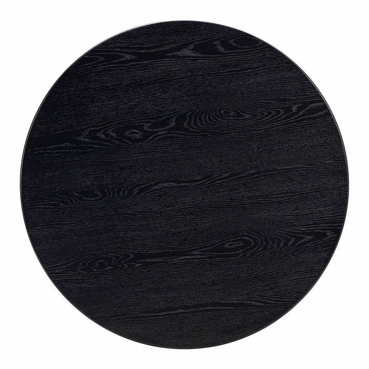 Chelsea 47" Black Oak Wood Round Dining Table