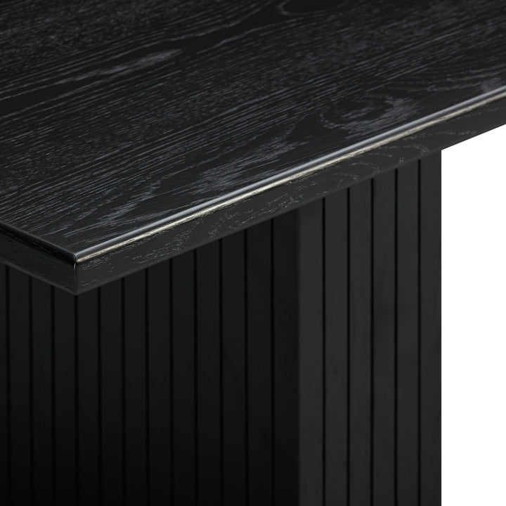 Chelsea 96" Black Oak Wood Rectangular Dining Table