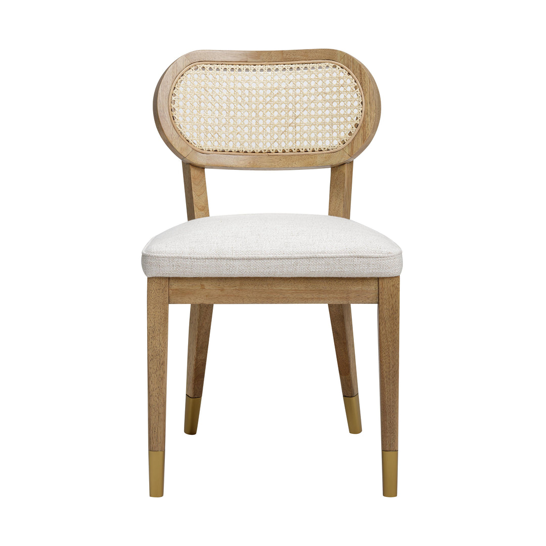 Cosette Cream Performance Linen Dining Chair