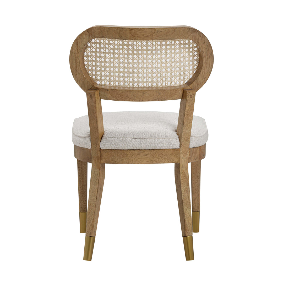 Cosette Cream Performance Linen Dining Chair