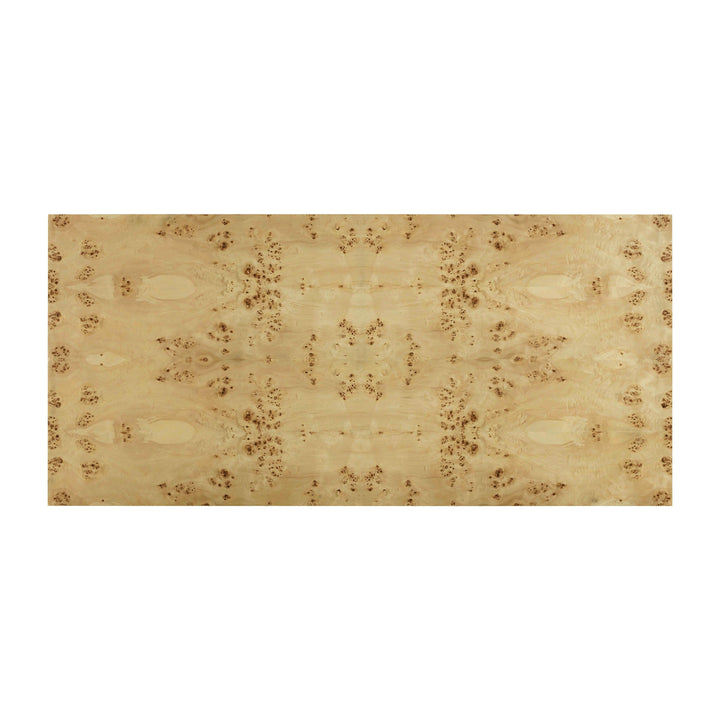 Brandyss 90" Natural Burl Rectangular Dining Table