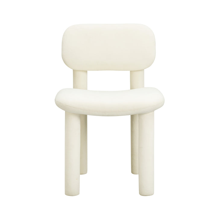 Elise Ivory Performance Velvet Dining Chair