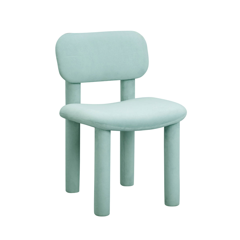 Elise Light Blue Performance Velvet Dining Chair