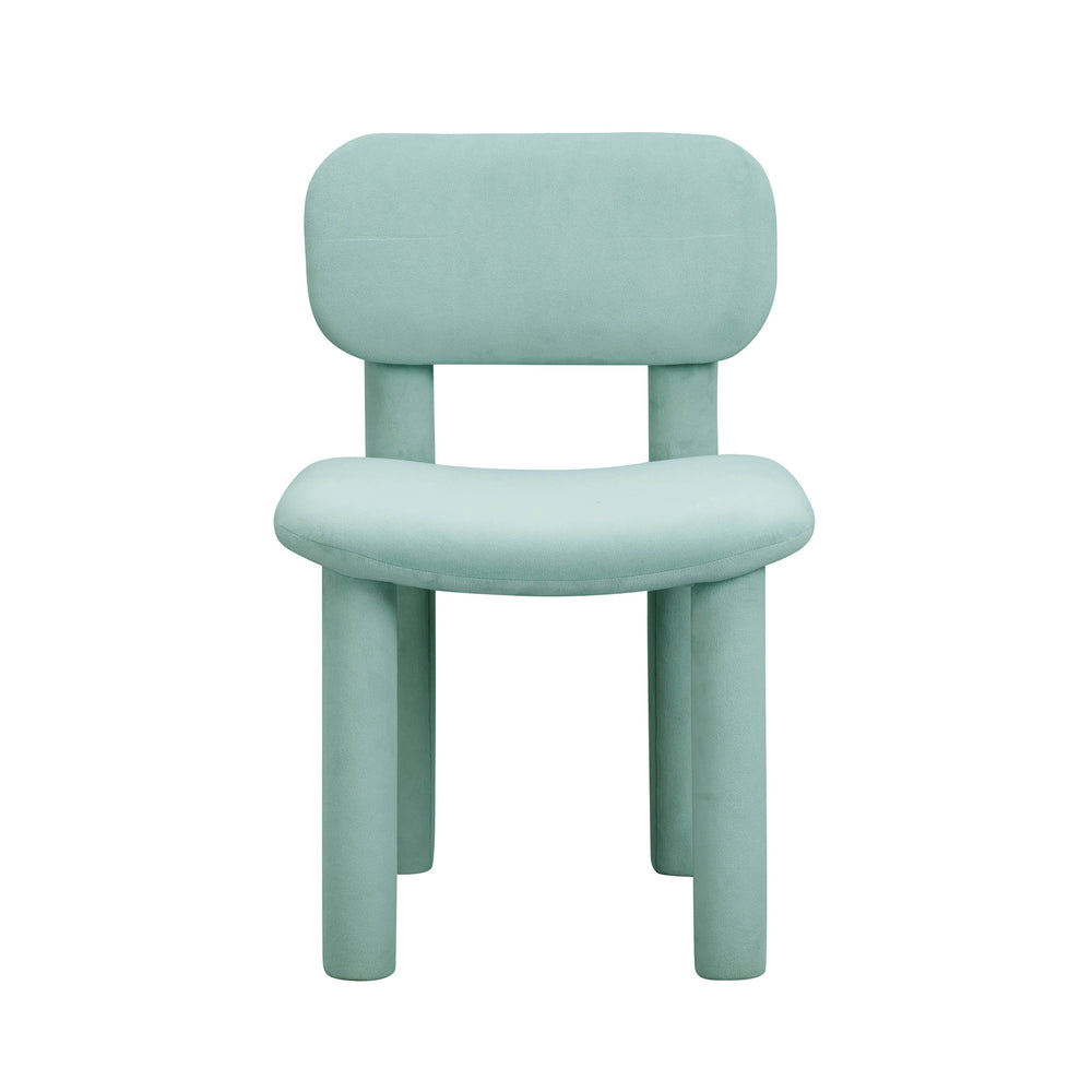 Elise Light Blue Performance Velvet Dining Chair