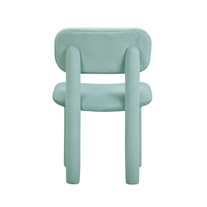 Elise Light Blue Performance Velvet Dining Chair