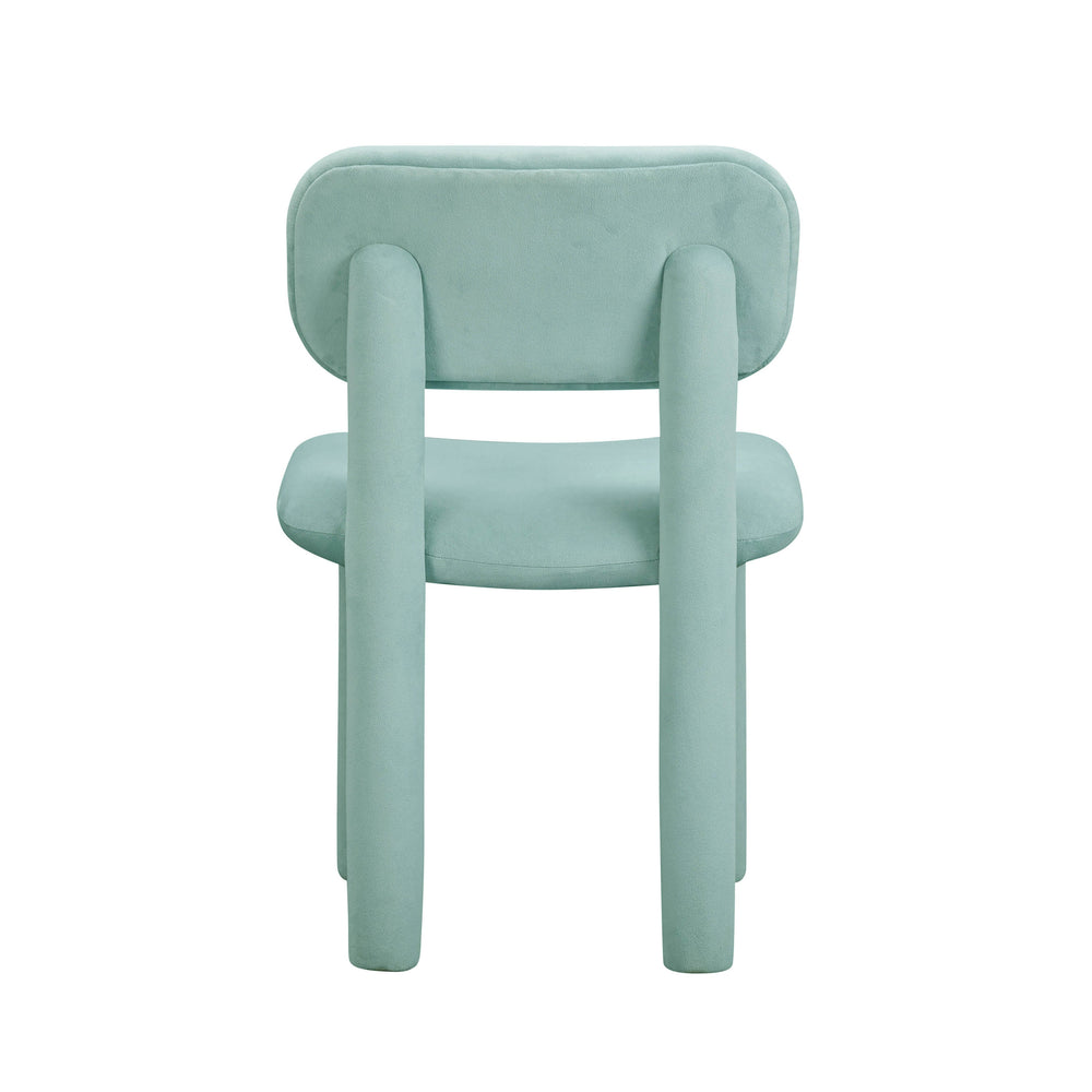 Elise Light Blue Performance Velvet Dining Chair