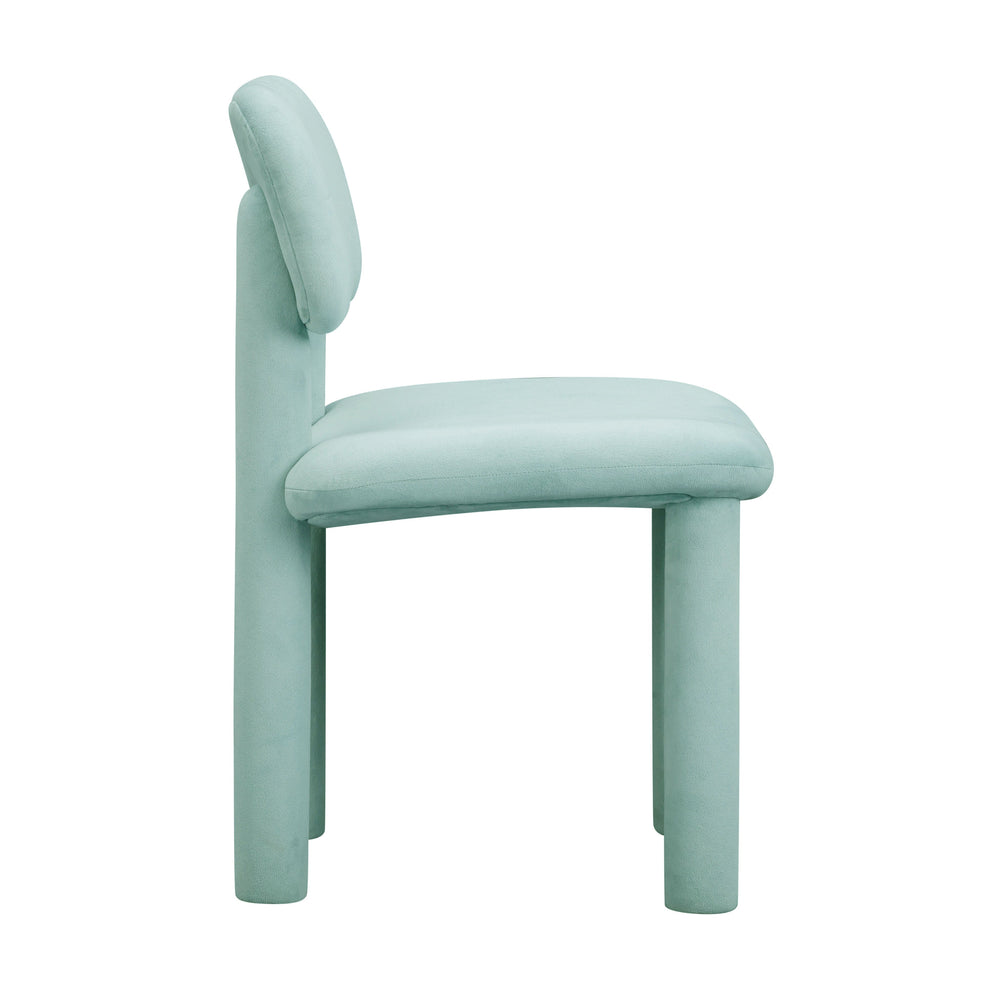 Elise Light Blue Performance Velvet Dining Chair