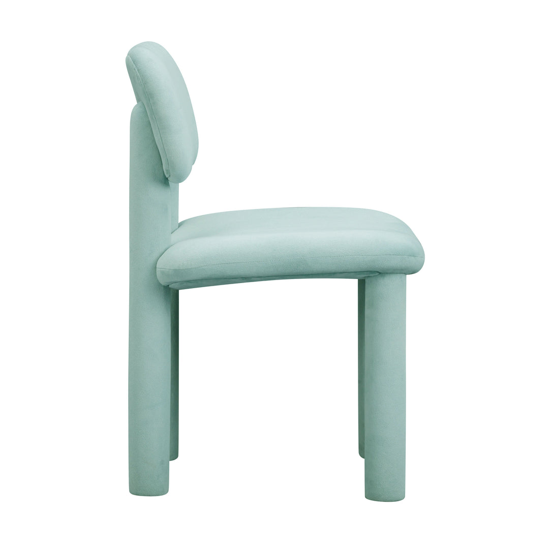 Elise Light Blue Performance Velvet Dining Chair