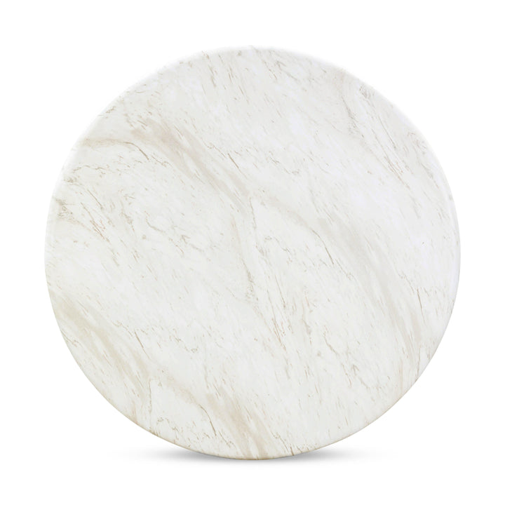 Esme 48" Faux Marble Indoor/Outdoor Round Dining Table