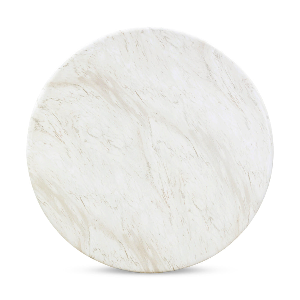 Esme 48" Faux Marble Indoor/Outdoor Round Dining Table