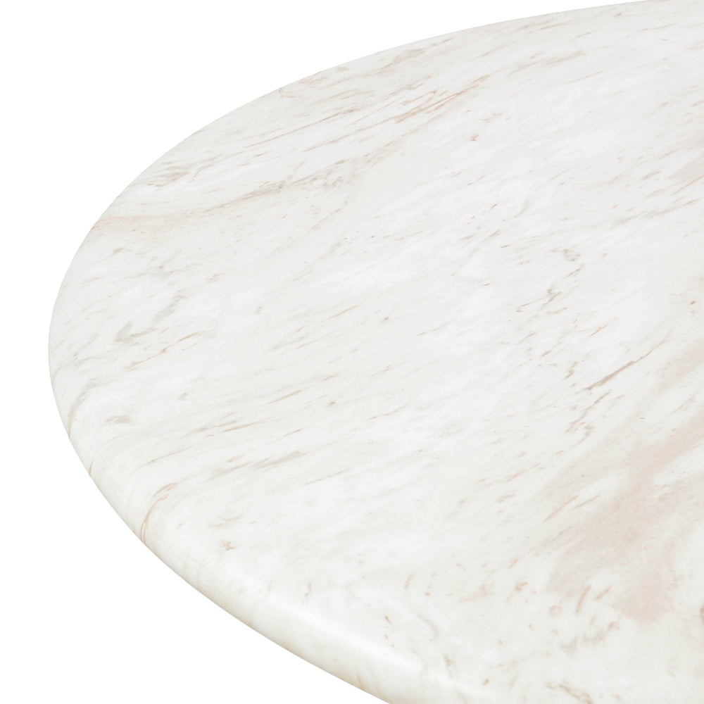 Esme 48" Faux Marble Indoor/Outdoor Round Dining Table