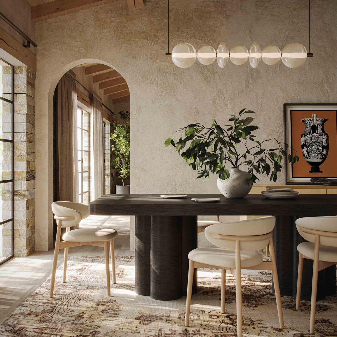 Bambi 90" Black Ash Rectangular Dining Table