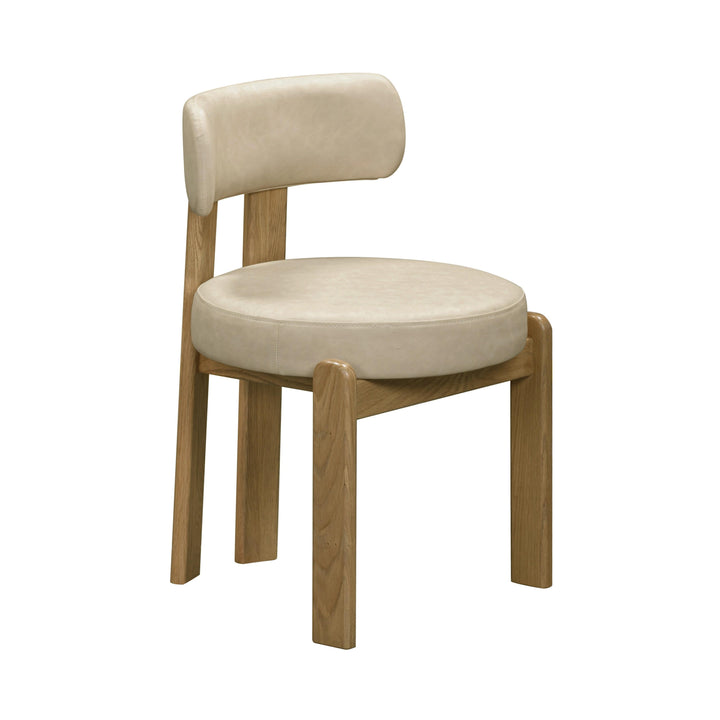 Odessa Taupe Performance Vegan Leather Dining Chair