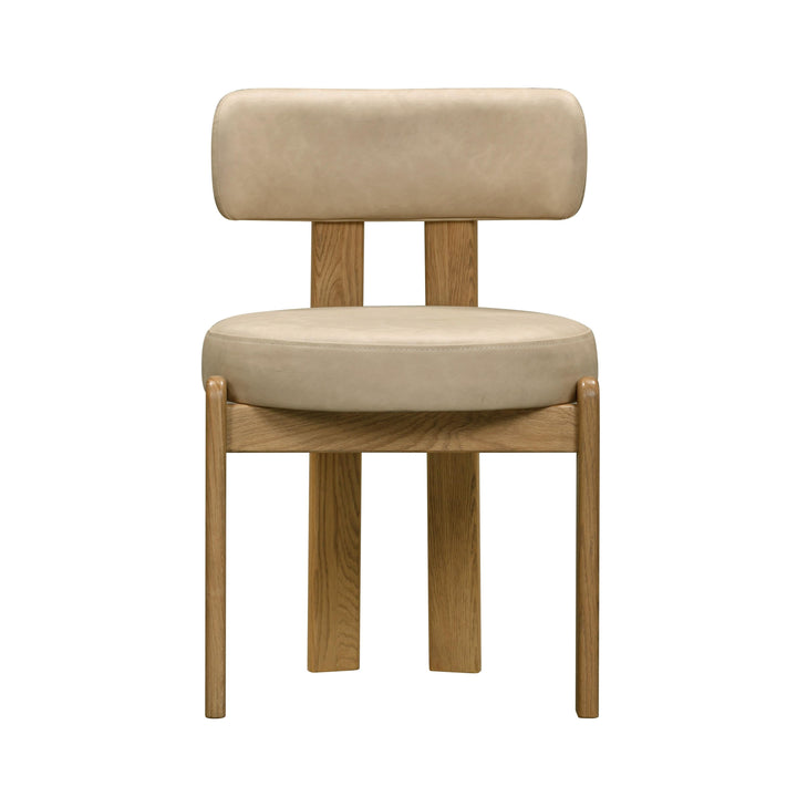 Odessa Taupe Performance Vegan Leather Dining Chair