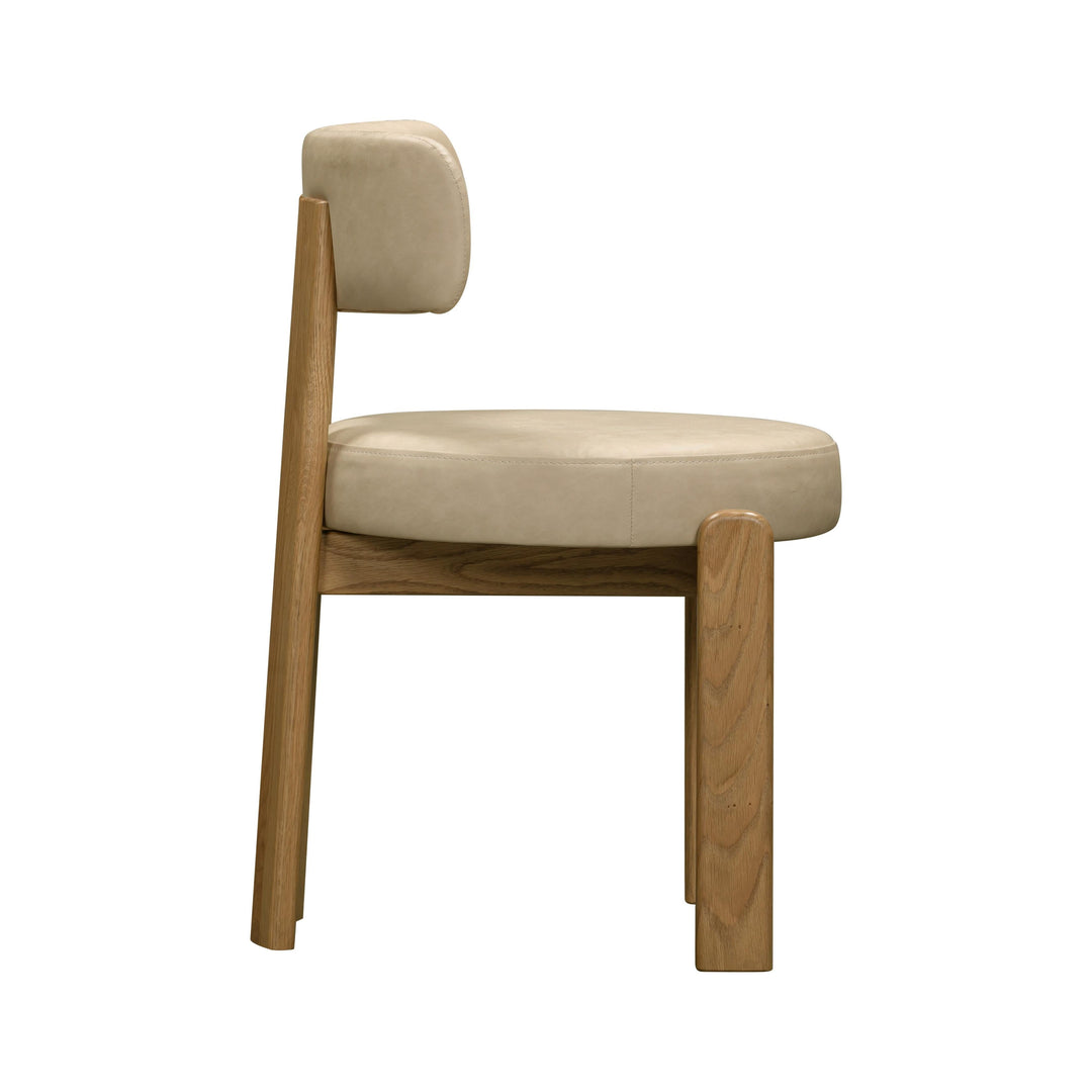 Odessa Taupe Performance Vegan Leather Dining Chair