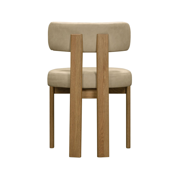 Odessa Taupe Performance Vegan Leather Dining Chair