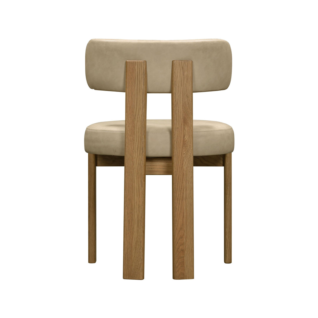 Odessa Taupe Performance Vegan Leather Dining Chair