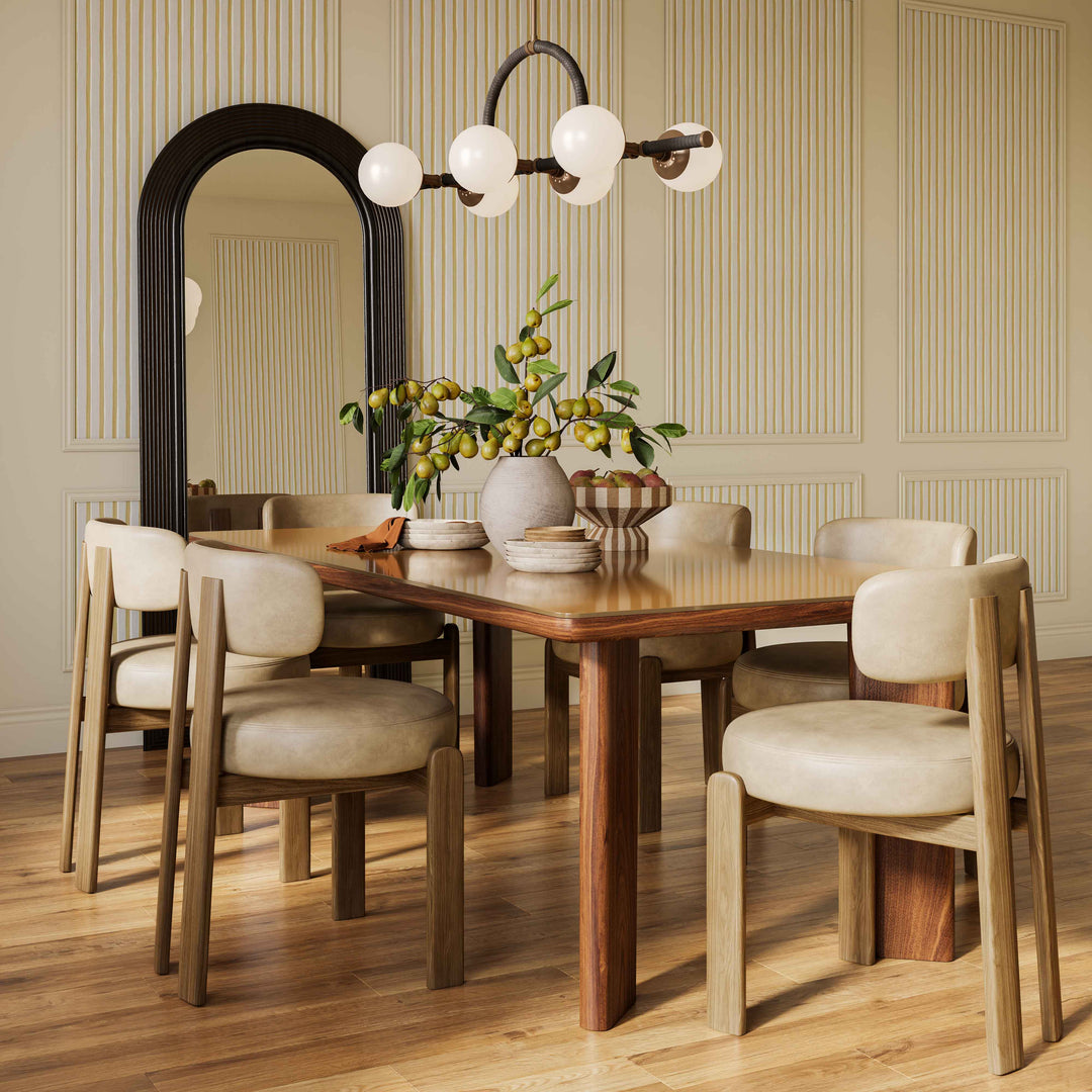 Odessa Taupe Performance Vegan Leather Dining Chair