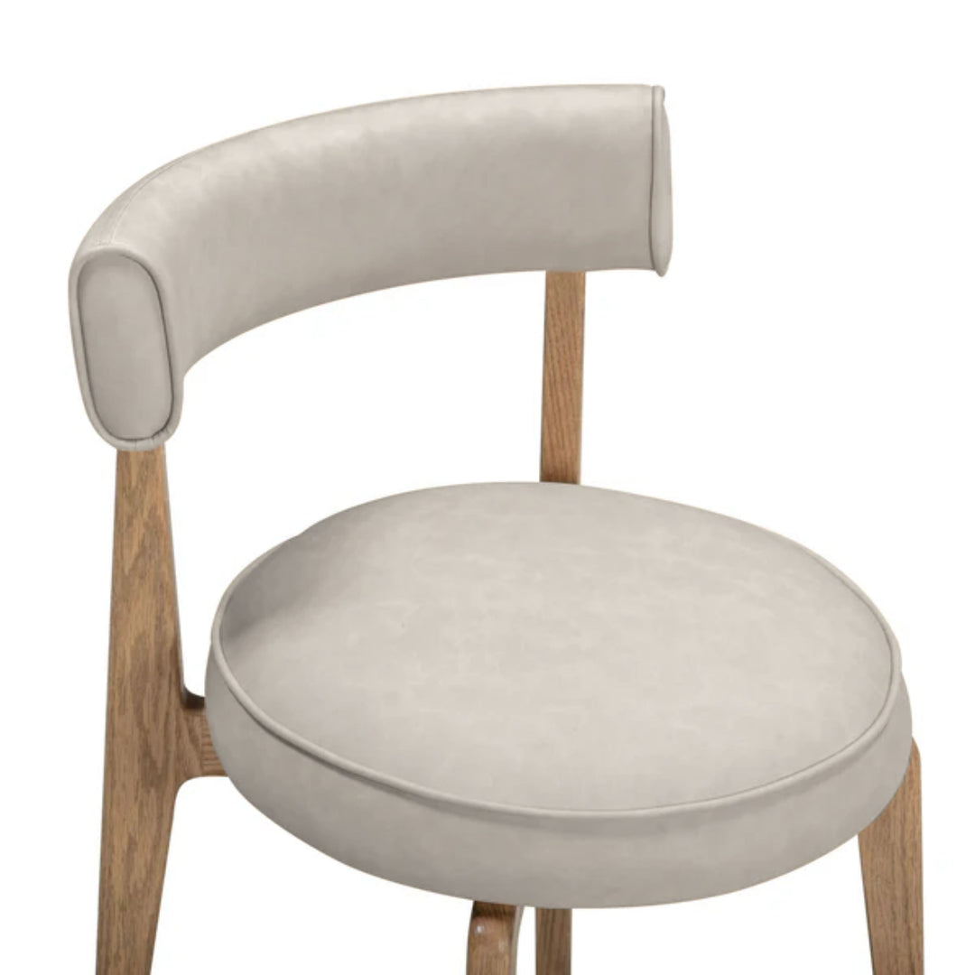 Nikita Taupe Performance Vegan Leather Dining Chair