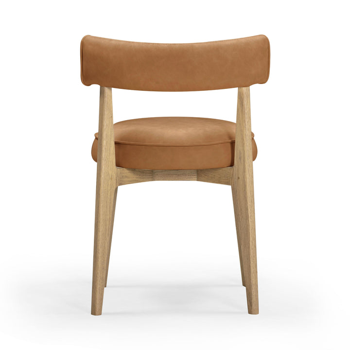 Nikita Brown Performance Vegan Leather Dining Chair