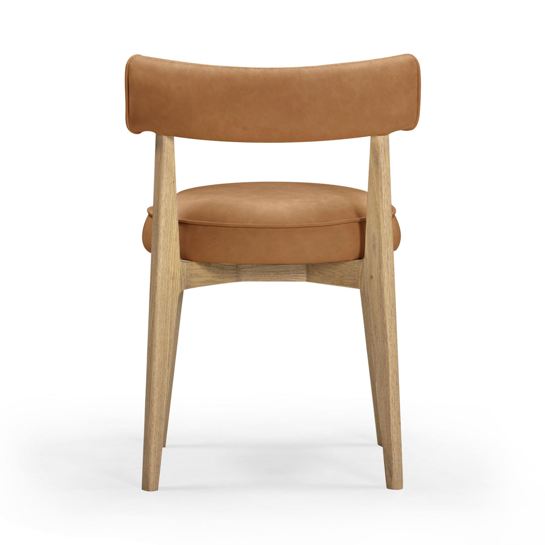 Nikita Brown Performance Vegan Leather Dining Chair