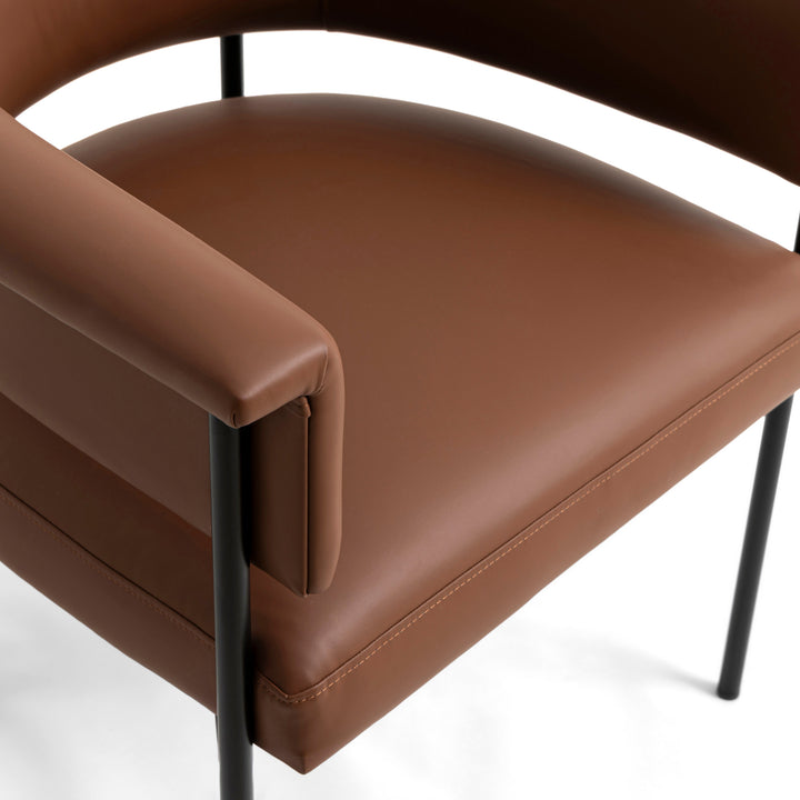 Taylor Brown Performance Vegan Leather Dining Chair