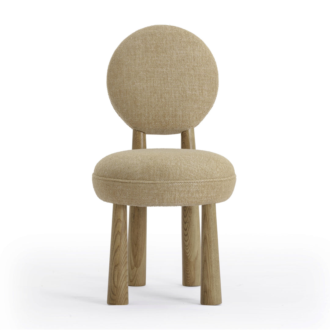 Sulley Honey Performance Basketweave Dining Chair
