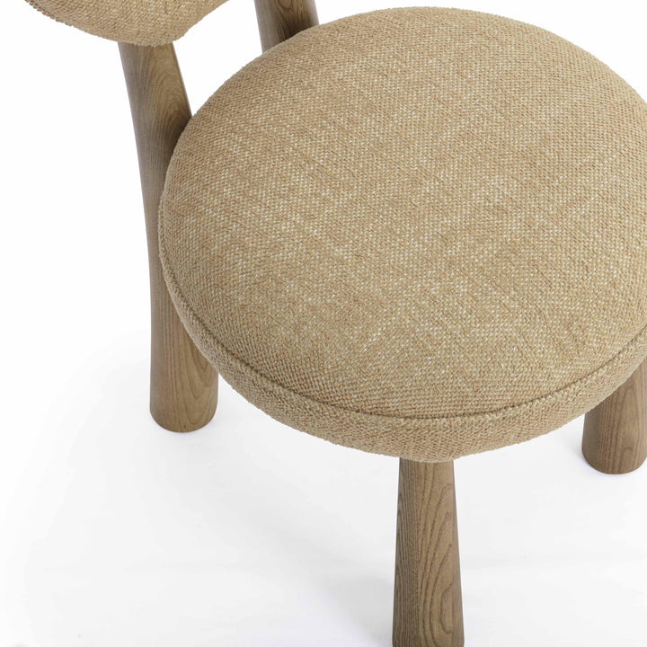 Sulley Honey Performance Basketweave Dining Chair