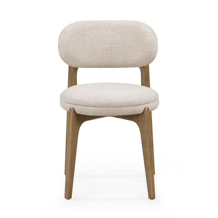 Carnation Cream Performance Fabric Dining Chair
