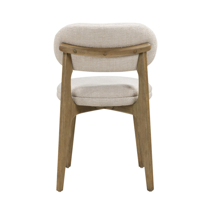 Carnation Cream Performance Fabric Dining Chair