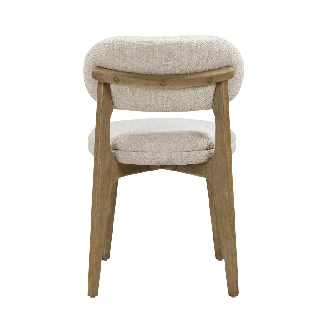 Carnation Cream Performance Fabric Dining Chair