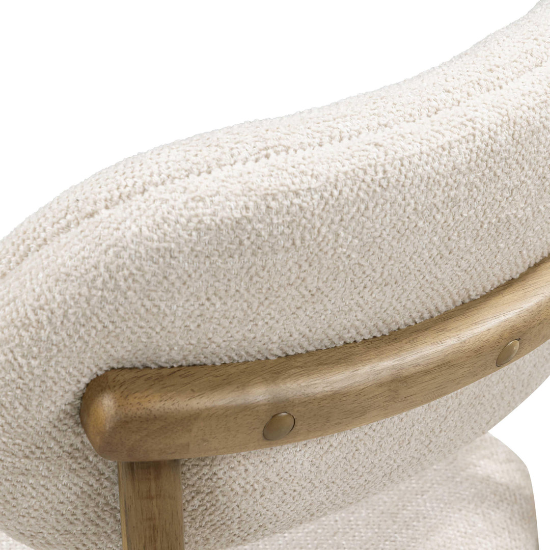 Carnation Cream Performance Fabric Dining Chair