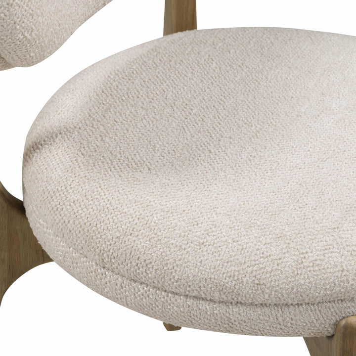 Carnation Cream Performance Fabric Dining Chair