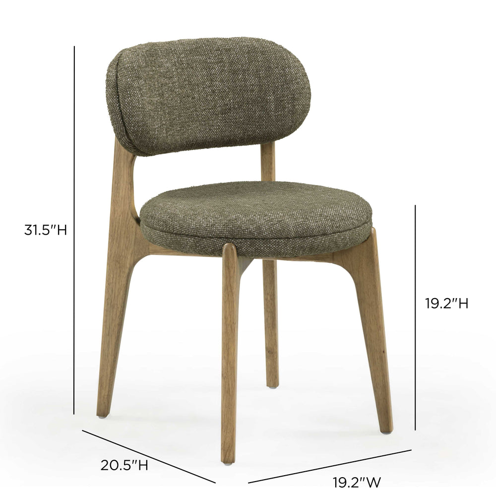 Carnation Forest Green Performance Fabric Dining Chair