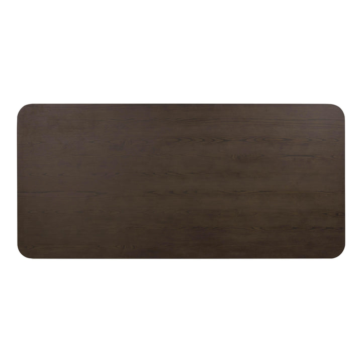 Bambi 90" Dark Brown Ash Rectangular Dining Table